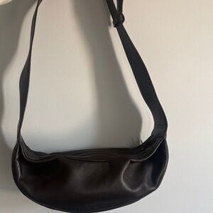 COS Elegant Black Leather Shoulder Bag